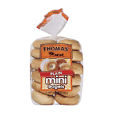 Thomas' Bagels Mini Plain 12 Ct Full-Size Picture